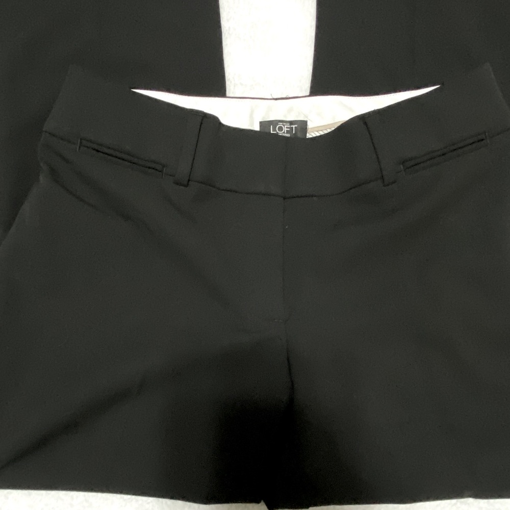 LOFT Julie trousers 2P - BLACK TROUSERS